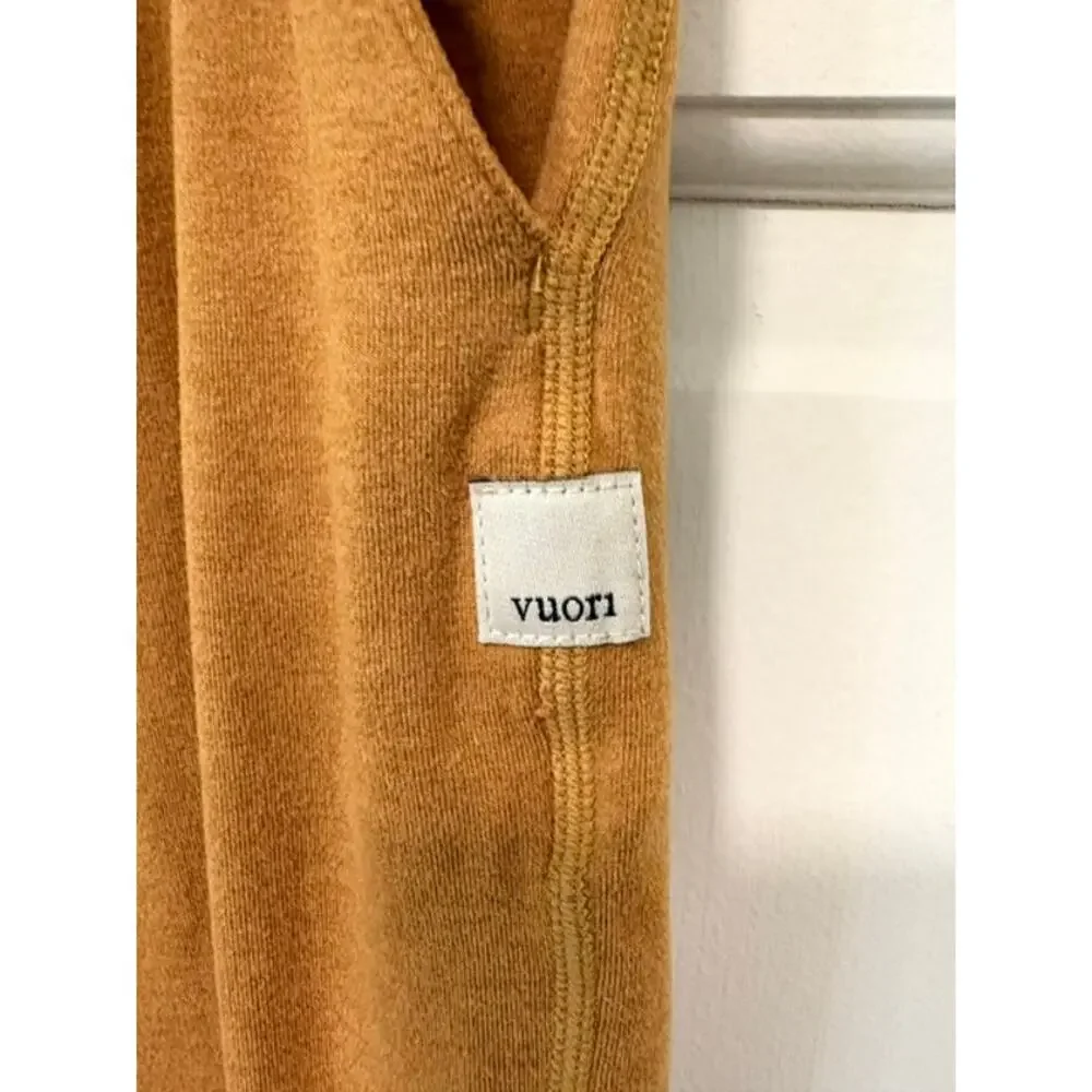 Vuori Performance Jogger Women's L Flax Heather Mustard Athleisure Sweatpants - Picture 6 of 13